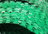 Το πλαστικό PVC καλωδίων ξυραφιών χρωμάτων έντυσε το γαλβανισμένο κλουβί τσιμπήματος PVC καλωδίων κονσερτινών